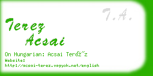 terez acsai business card